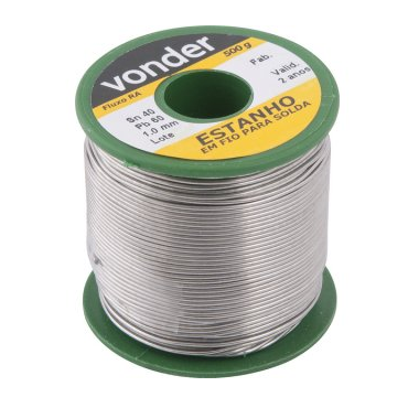 Fio de Estanho 40x60 - 1,0mm Vonder 4350.10100 