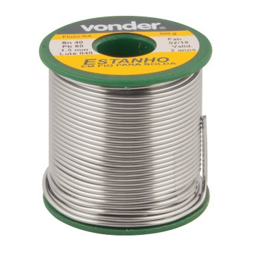 Fio de Estanho 40x60 - 1,5mm Vonder 4350.10150 