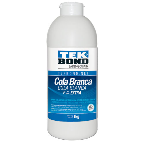 Adesivo Cola Branca Extra 1kg Tekbond 1125.10005 