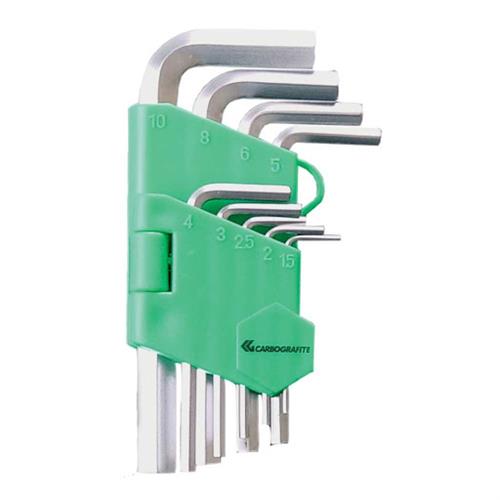Jogo Chave Allen Curta 01,5 X 10mm Carbografite 5210.10004 