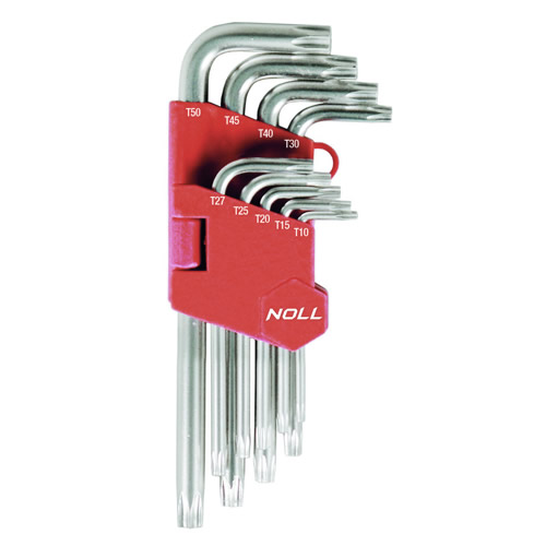 Jogo Chave Allen Torx T10 a T50 Trafix Curta Noll 5210.50010 