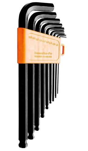 Jogo Chave Allen Abaulada Longa 01,5 x 10mm Tramontina PRO 5210.15005 