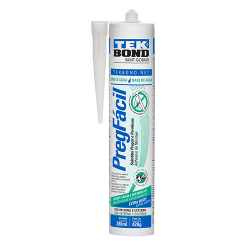Silicone Adesivo à Base D'água Pregfácil 420g Tekbond 8830.05010 