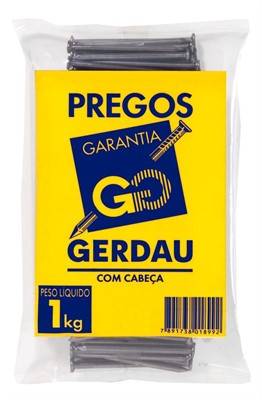 Prego com Cabeça 16x24 Gerdau 7785.15015 