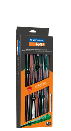 Jogo Chave Fenda e Philips 06pçs Isolada 44115/406 Tramontina PRO 5240.40100 