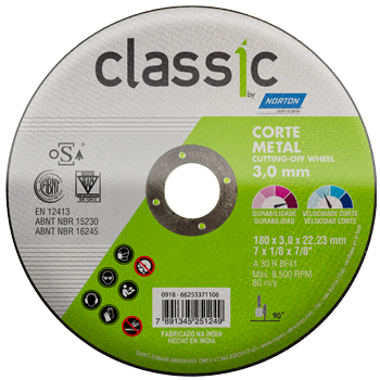 Disco de Corte 7" AR 302 Classic Norton 3430.05013 