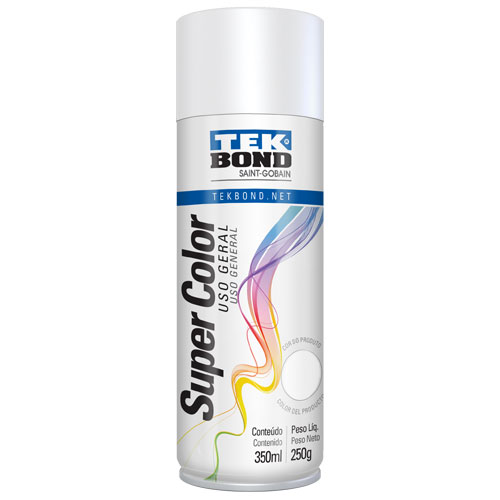 Tinta Spray Uso Geral Branco Fosco Super Color 9280.05040 