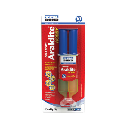 Adesivo Araldite Hobby 10min 25g - Formato Seringa 1130.05020 