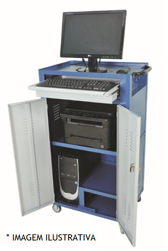 Rack Fechado para Computador 2 Gavetas R-4 Fercar 2840.10100 