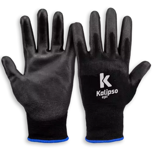 Luva de Poliuretano Preta Tam. 09 Grande Kalipso 5650.50340 