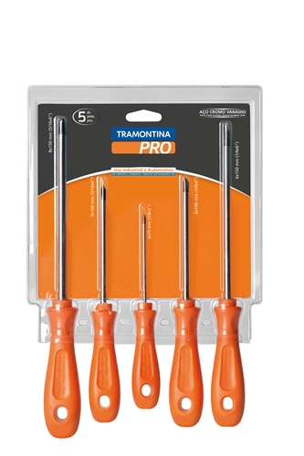 Jogo Chave Philips 05pçs Twister 44135/505 Tramontina PRO 5240.50260 
