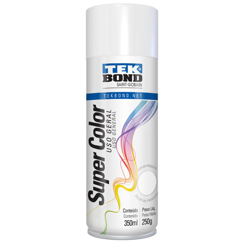 Tinta Spray Uso Geral Branco Brilhante Super Color 9280.05041 