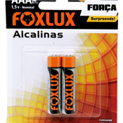 Pilha Alcalina AAA Palito Foxlux - Cartela 2 peças 5260.60010 