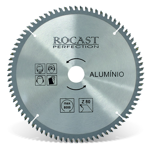 Serra Circular para Alumínio 10" 80 Dentes Rocast 8705.20010 