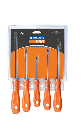Jogo Chave Fenda e Philips 05pçs Twister 44130/505 Tramontina PRO 5240.50300 