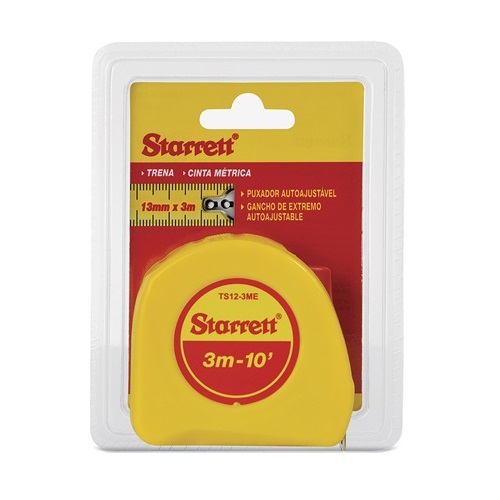 Trena 3m KTS12-3ME-S Starrett - mm/pol 9420.03010 