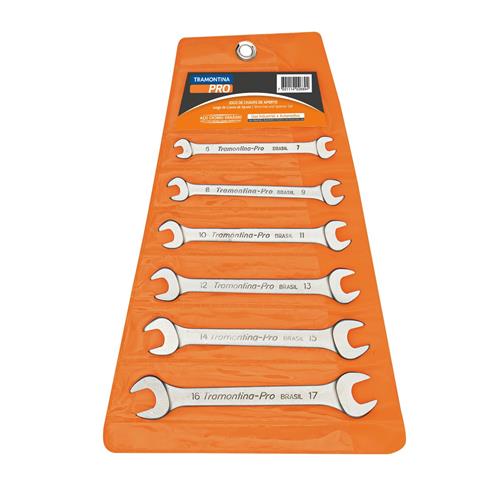 Jogo Chave Fixa 06 a 17mm 44610/206 Tramontina PRO 5235.150005 