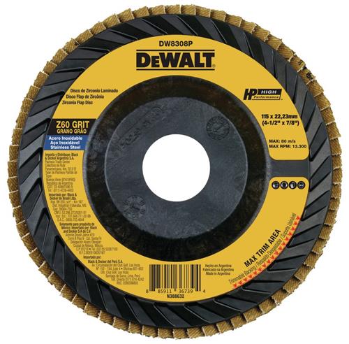 Disco Flap de Plástico 4.1/2" GR 60 Dewalt 3455.55020 