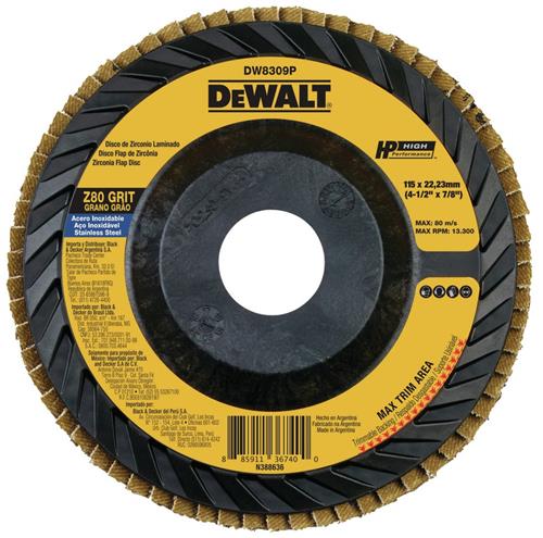 Disco Flap de Plástico 4.1/2" GR 80 Dewalt 3455.55030 