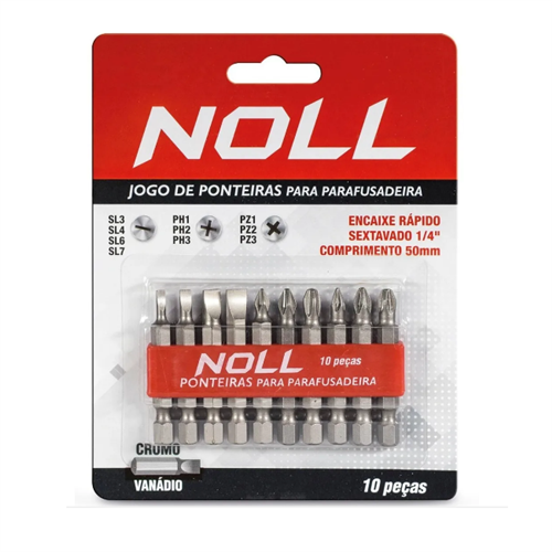 Jogo de Ponteiras 10 peças Noll 7680.05010 