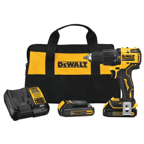 Furadeira/Parafusadeira 20V 1/2" 2 baterias DCD709D2 Dewalt 6910.30050 