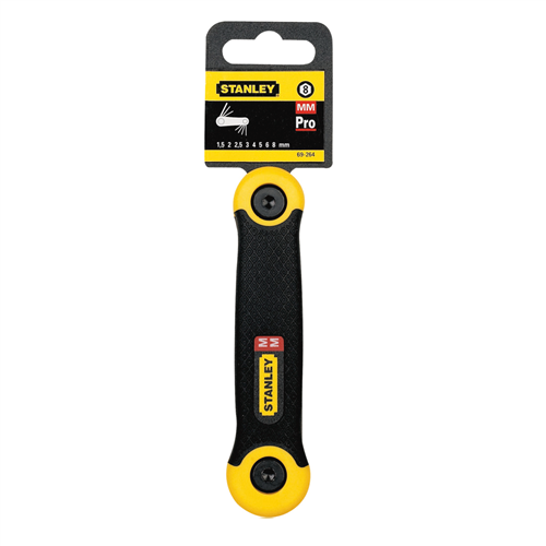 Jogo Chave Allen Tipo Canivete 01,50mm x 08mm 8 pçs 69-264 Stanley 5210.05005 