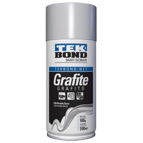 Grafite Lubrificante Seco Spray 200ml Tekbond 4890.05050 