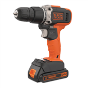 Furadeira/Parafusadeira 20V C/Impacto BCD704C1 Black+Decker 4850.10090 