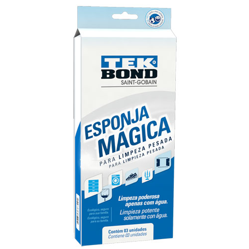 Esponja Mágica (3 unidades) Tekbond 3850.05040 