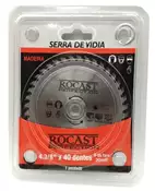 Serra Circular para Madeira 4.3/8" 40 Dentes ROCAST 8705.05010 