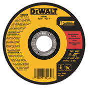 Disco de Corte Fino 4.1/2"x1,0mm DW8062 Dewalt  3420.10005