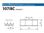 Cossinete BSW 1/2"x12 107/8C OSG 3310.15030 