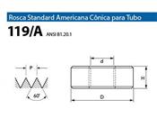 Cossinete NPT 3/4"x14 119/A OSG 3330.05060 