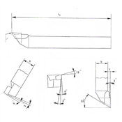 Ferramenta para Torno FCC Q20 DP30 Direita 4315.05005 