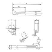 Ferramenta para Torno FRI Q20 DP30 Direita 4330.05015 