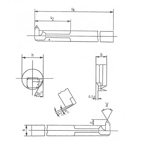 Ferramenta para Torno FRI Q20 DK10 Direita 4330.10015 