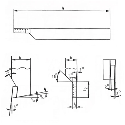 Ferramenta para Torno ISO7 H12 DP30 Direita 4370.05003 