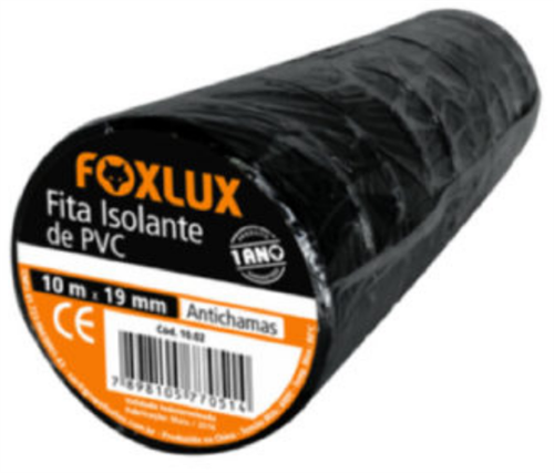 Fita Isolante Preta 19x20 Foxlux 4560.05020 