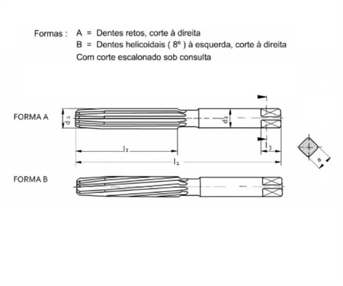 Alargador Manual M10 DIN206A 1210.05030 