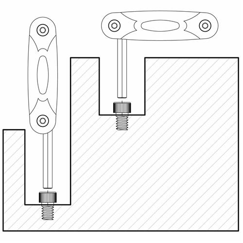 Jogo Chave Allen Tipo Canivete 02mm x 08mm 7 pçs 44401/207 Tramontina PRO 5210.05005 