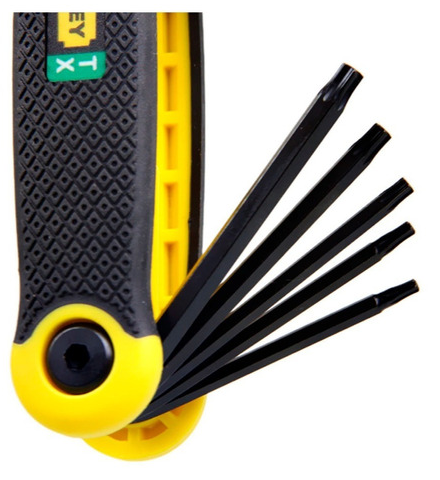 Jogo Chave Allen Torx Canivete T09 a T40 8 Pçs 69-266 Stanley 5210.50020 