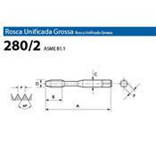 Macho Máquina HSSE DIN 2182 UNC 1/4"x20 C.H. 280/2 OSG 5750.05050 