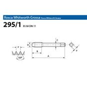 Macho Máquina HSSE DIN 2183 BSW 1/2"x12 P.H. 295/1 OSG 5750.05092 