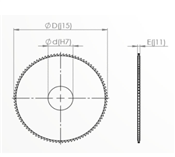 Serra Circular 50 x 1,0 x 13mm Ades 8705.50030 