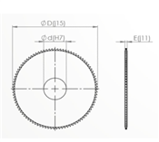 Serra Circular 80 x 1,0 x 22mm Ades 8705.54010 