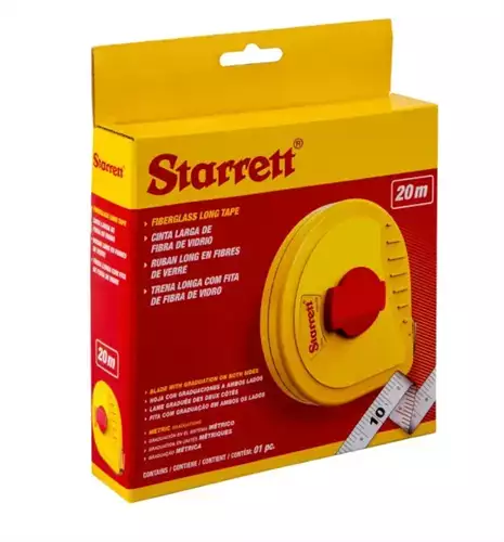 Trena 20m de Fibra de Vidro KTS638-20M Starrett - mm/mm 9420.25005 