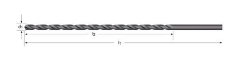 Broca Extra Longa A125 AR 06.00 X 250mm Dormer 2453.05105 