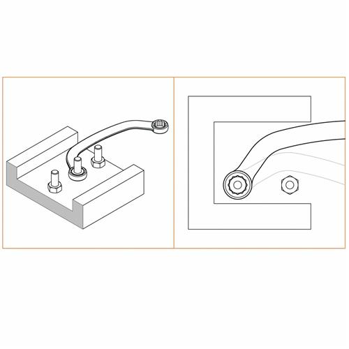 Chave Estrela Meia Lua 10 x 12mm 44675/100 Tramontina PRO 2935.60020 