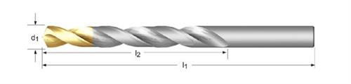 Broca Curta DIN 338 AR 03.00 A002 TIN Dormer 2400.05100 