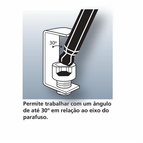Jogo Chave Allen Abaulada Longa 1/8" x 3/8" Tramontina PRO 5210.15050 